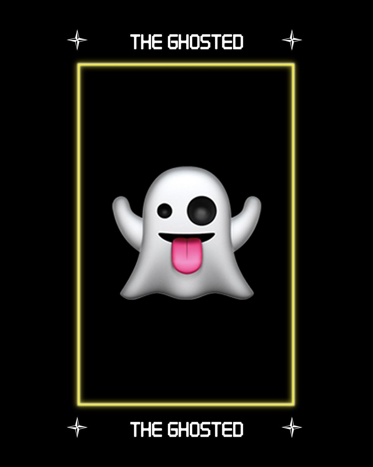 The Emoji Tarot card, The Ghosted