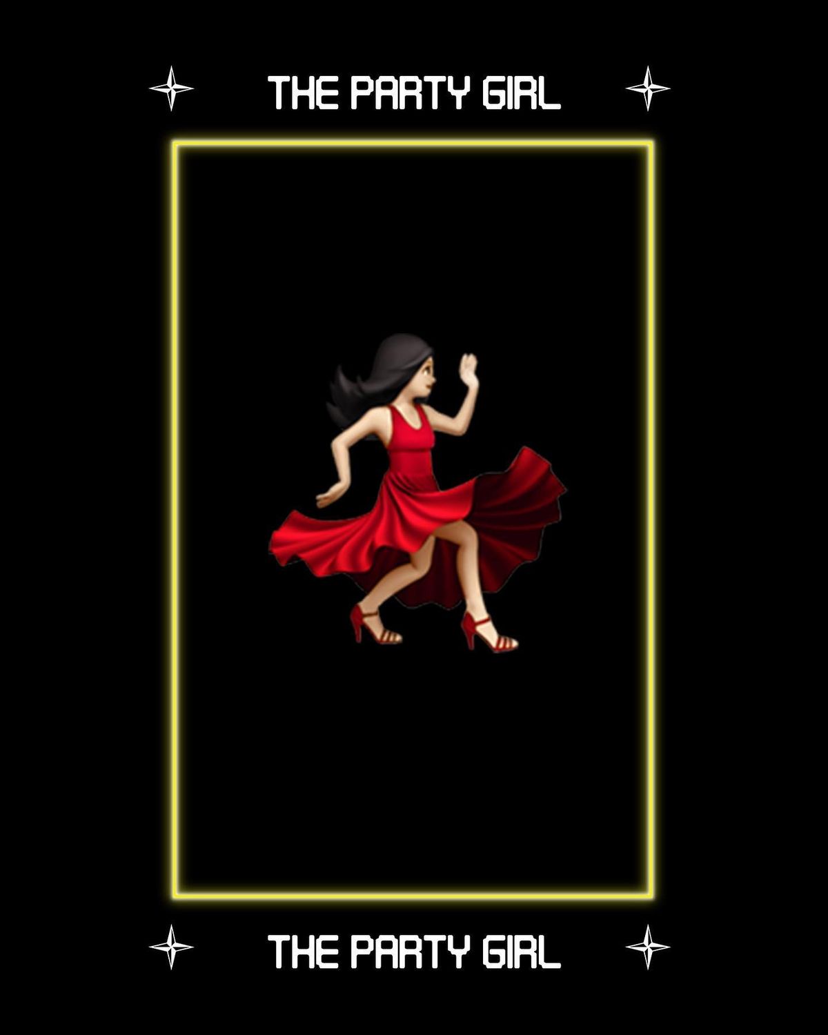 The Emojions card, The Party Girl