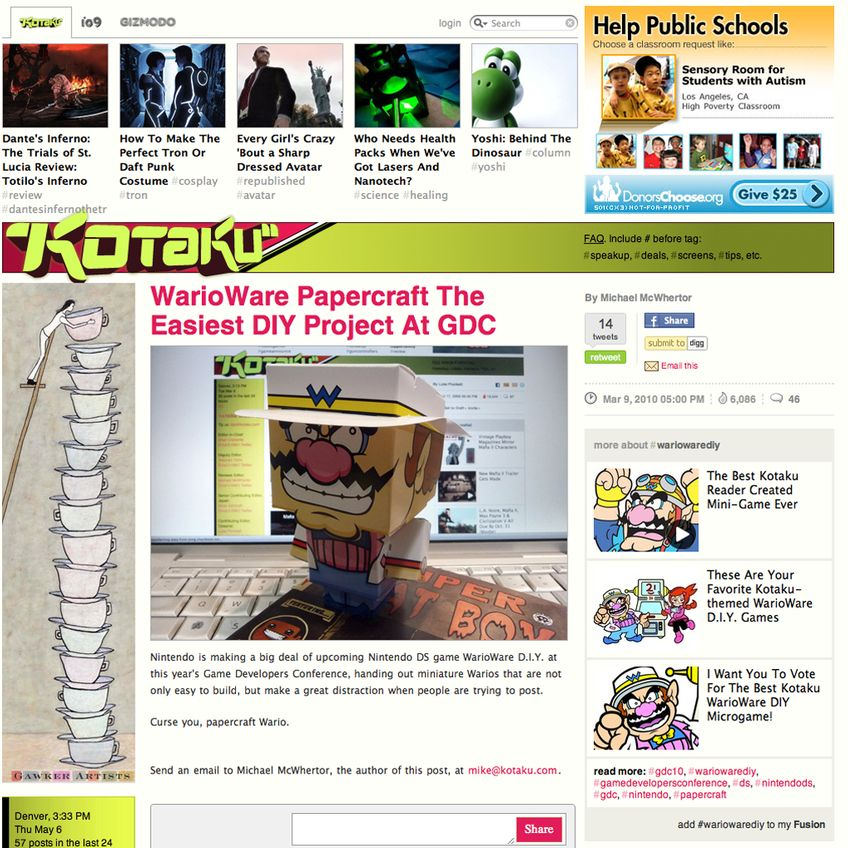 Press coverage of the DIY Flyer