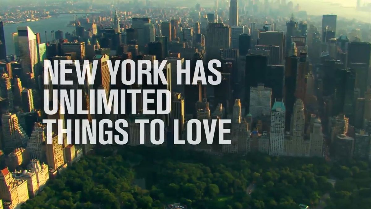 The Unlimited Love billboard in Times Square